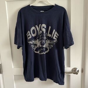 Boys Lie T-shirt. OSO. Navy Blue.